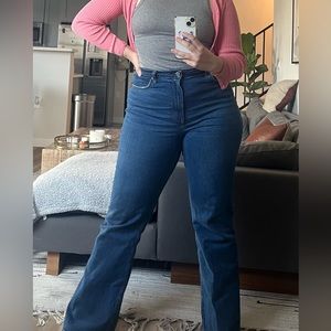 ABERCROMBIE AND FITCH - Vintage Flare High Rise CURVE LOVE size 14L (32 waist)